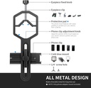 NEEWER Metal Telescope Phone Mount, 2.09"-3.54" Universal Cell Phone Mount for Spotting Scope Telescope Microscope Binocular Monocular, Fits Eyepiece with Diameter 1.02"-2.05"