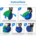 Neewer Collapsible Reversible Background 150X200CM Blue &Green