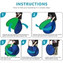 Neewer Collapsible Backdrop Double Sided Pop Out Twist 150x200cm  Blue / Green