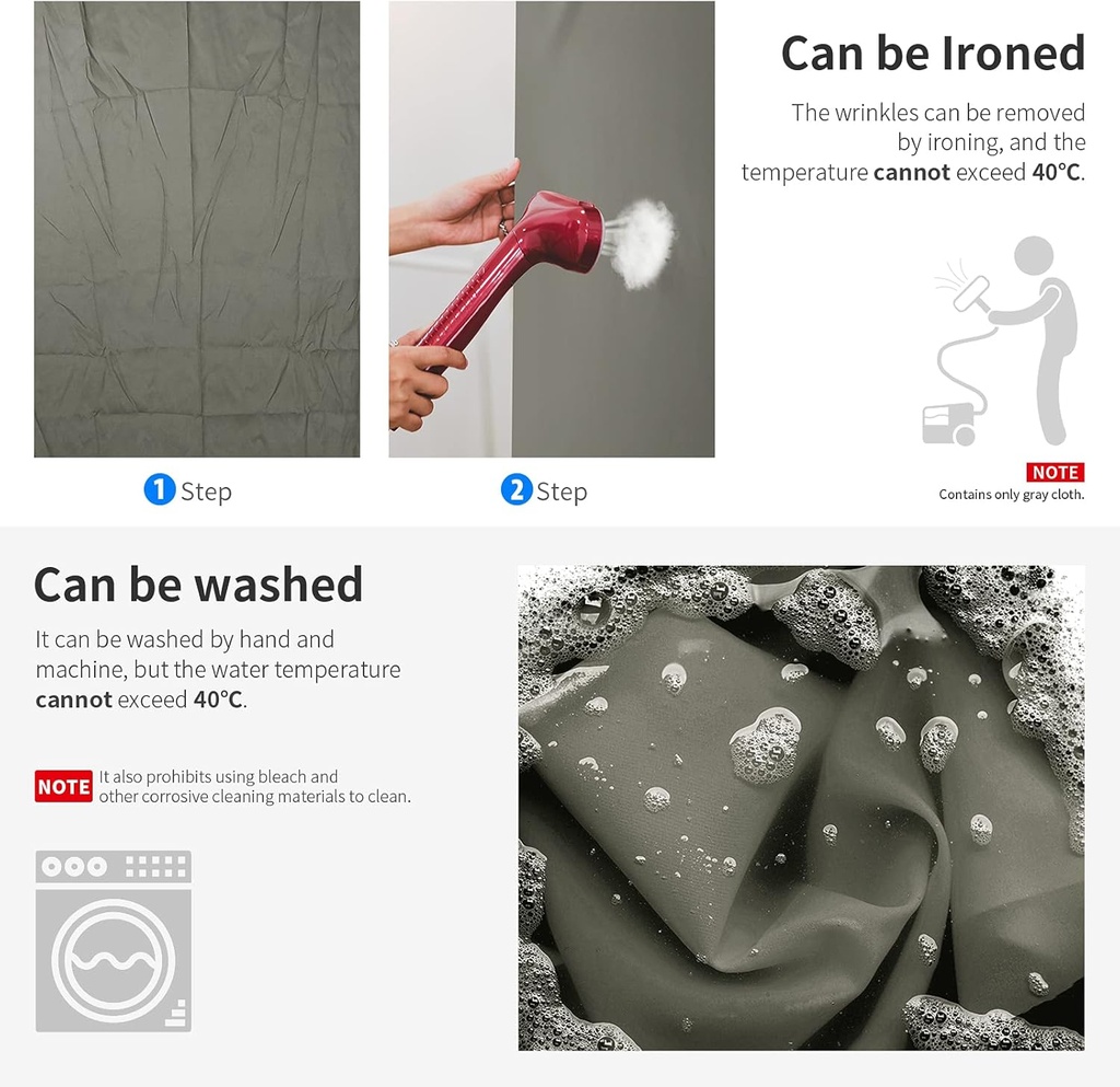 NEEWER 1.8x2.8m Photo Studio 100% Pure Polyester Collapsible Backdrop Grey