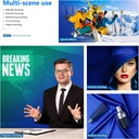 EEWER 6x9 feet/1.8x2.8m Photo Studio 100% Pure Polyester Collapsible Backdrop Blue 10084197