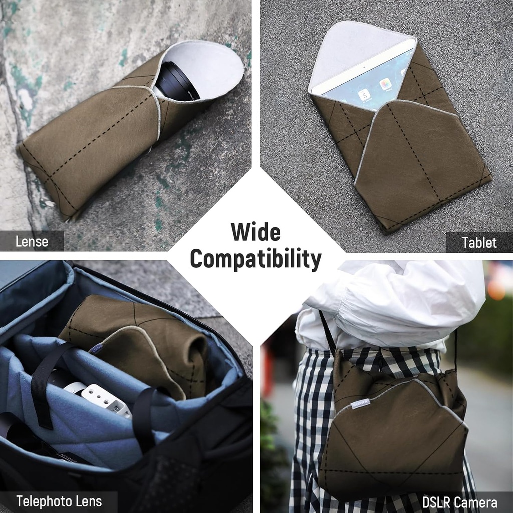 NEEWER Camera Lens Cap Insert Lens Bag Folding Camera, 47x47cm Magic Fabric