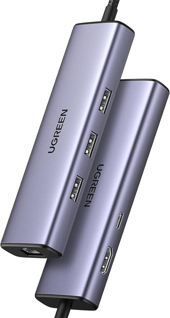 UGREEN 15598 - 6 in 1 USB C Hub Gigabit Ethernet Adapter with 4K HDMI, 100W PD Charging, USB A Data Ports