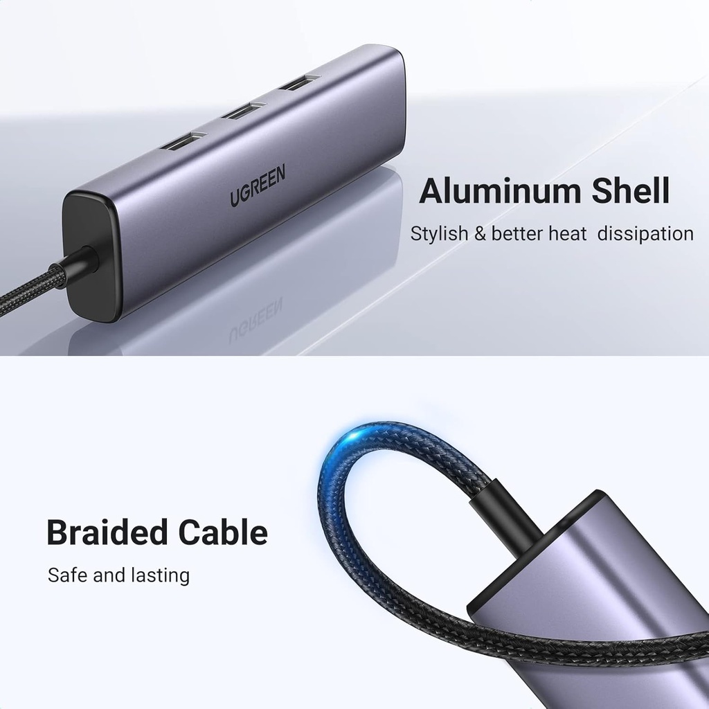 UGREEN 60600 - USB-C to Ethernet Adapter, 4 in 1 USB C Hub