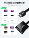 UGREEN 90813 - Active HDMI to VGA Adapter with 3.5mm Audio Jack HDMI Male to VGA Female up to 1080P