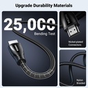 UGREEN 80405 - 8K HDMI Cable 2.1 , 48Gbps Ultra High Speed Braided HDMI Cord 8K@60Hz 4K@240Hz, HDR10, 5M