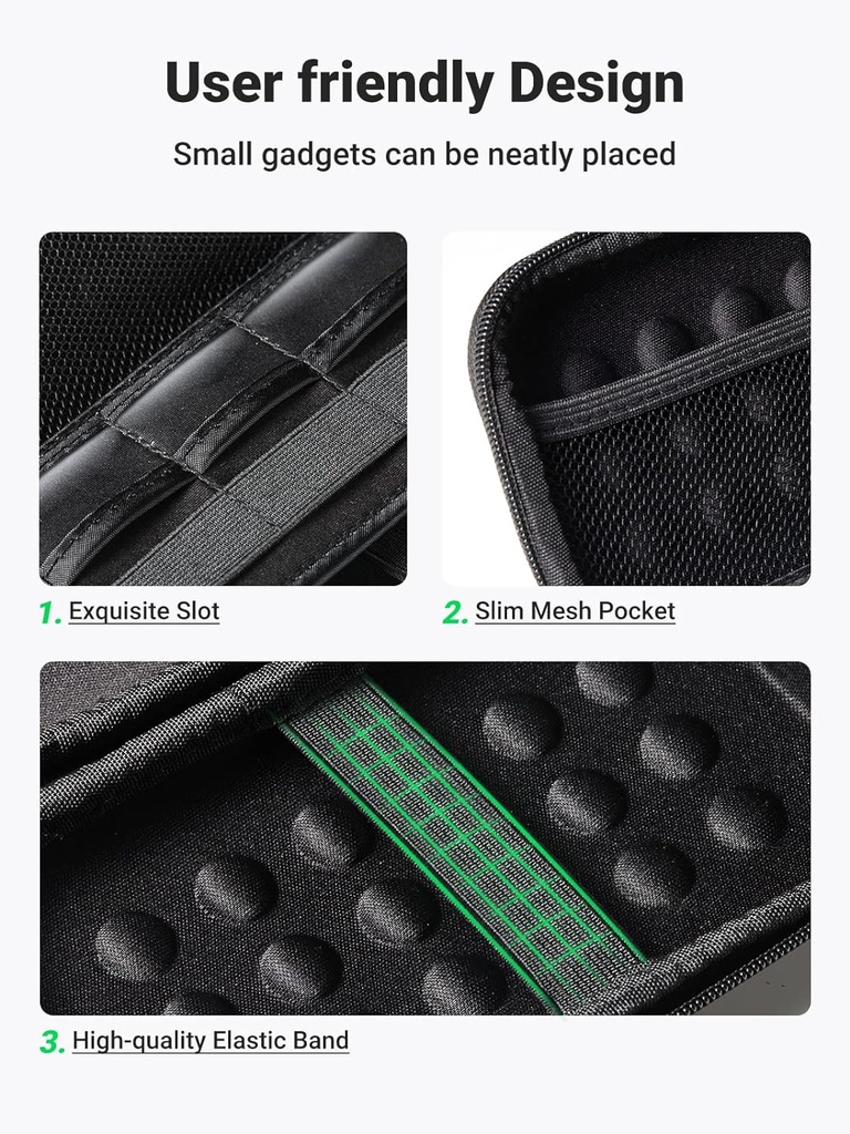 UGREEN 40707 - 2.5 Inch External Hard Drive Case Cover Shockproof Storage Bag Electronic Accessories Waterproof Bag