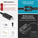 Neewer DC Coupler Replacement for NP-FW50 Dummy Battery Power Adapter for Sony 10097839