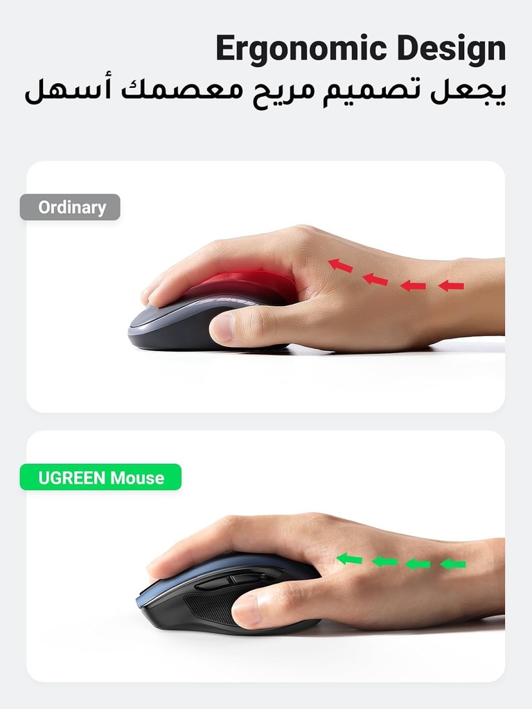 UGREEN ( 25752- 25753 ) UGREEN Ergonomic Wireless Mouse