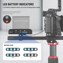 NEEWER NP-F Battery Adapter Plate for DSLR & Mirrorless Cameras, with LED Power Indicators 10101620