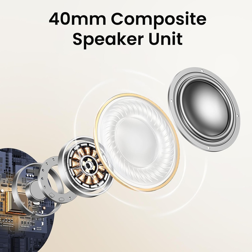 UGREEN 15809 - HiTune Max 5 Noise Cancelling Headphones Wireless Bluetooth 5.0 Headphone Over-Ear