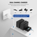 NEEWER 10050 mAh NP-F970 Battery with 20 W PD Quick Charger Set, 2 Pack 10102661