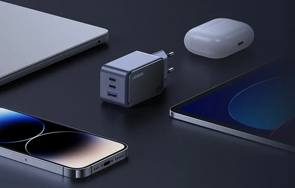 UGREEN Nexode 65W USB C GaN Charger-3 Ports Wall Charger