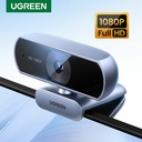 UGREEN 15728 - 1080P Webcam with Microphone, Full HD USB Web Camera, Adjustable FOV, Noise-Canceling, Plug and Play