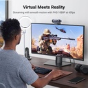 UGREEN 35626 - 2K Webcam for PC, Full HD 1080p/60fps WebCam, Auto Focus