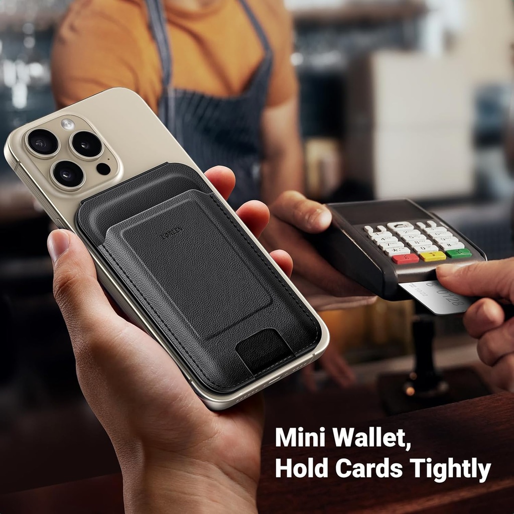 UGREEN 45165 - Card Wallet with MagSafe, Ultra Slim, Leather Holder