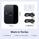 UGREEN 35313 - USB 3.0 Switch 2 in 2 Out, USB Switcher 2 Computers