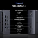 UGREEN 25054EU - UGREEN 13-in-1 Thunderbolt 4 Docking Station EU