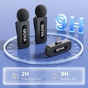BOYA BY-V20 Ultracompact 2-Person Wireless Microphone System with USB-C Connector for Mobile Devices (2.4 GHz)