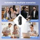 BOYA BY-V20 Ultracompact 2-Person Wireless Microphone System with USB-C Connector for Mobile Devices (2.4 GHz)