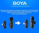 BOYA BY-V20 Ultracompact 2-Person Wireless Microphone System with USB-C Connector for Mobile Devices (2.4 GHz)