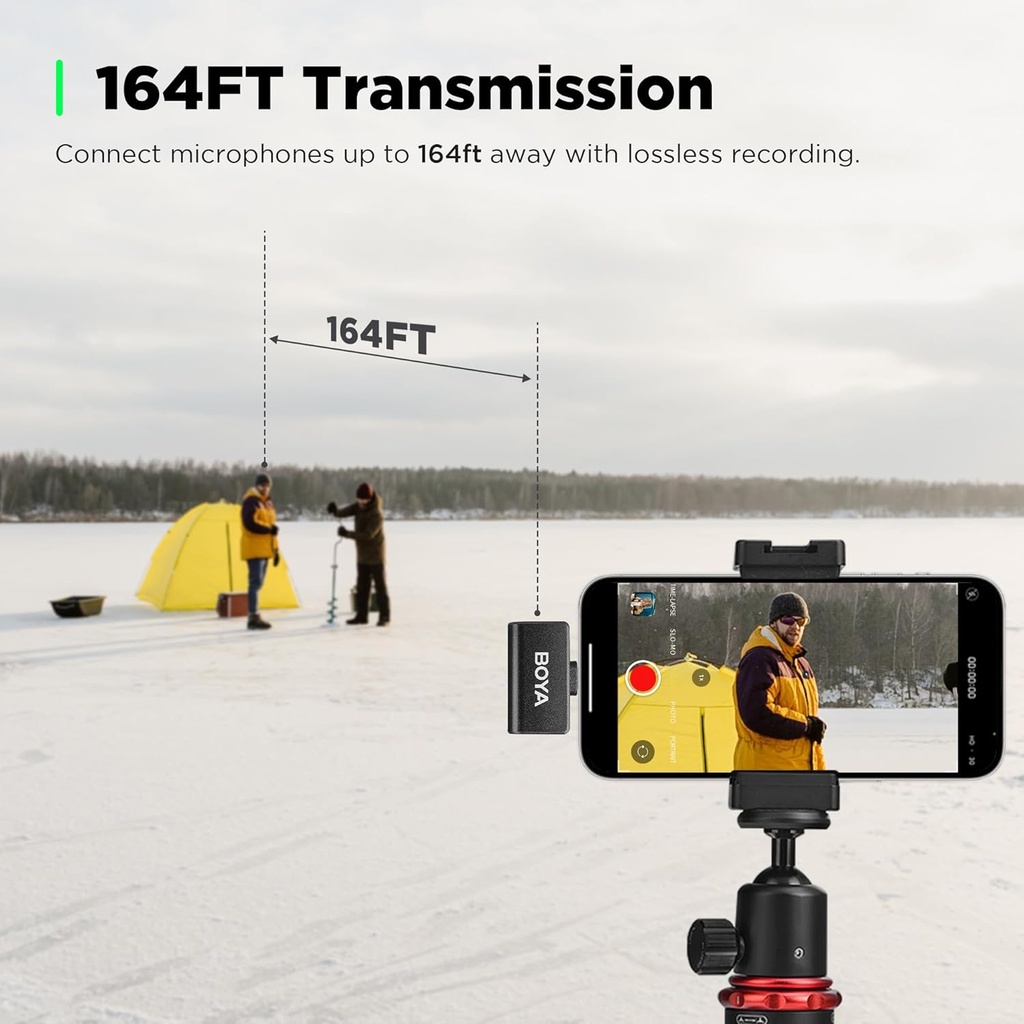 BOYA OMIC-D 2-Person Wireless Microphone System with Lightning Connector for iOS Devices (Black)