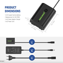 NEEWER NP-FZ100 SONY DC COUPLER DUMMY BATTERY CHARGER SET 10103235