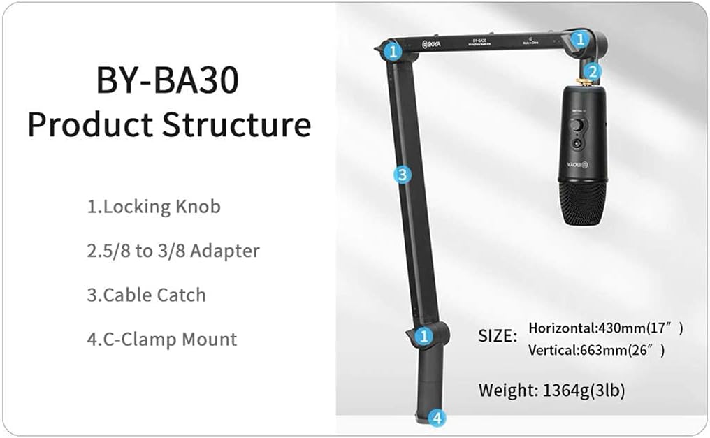 Boya Microfoon Studio Arm BY-BA30