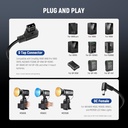 Neewer 6ft/1.8m D-Tap Male to DC Female Power Cable 10103378