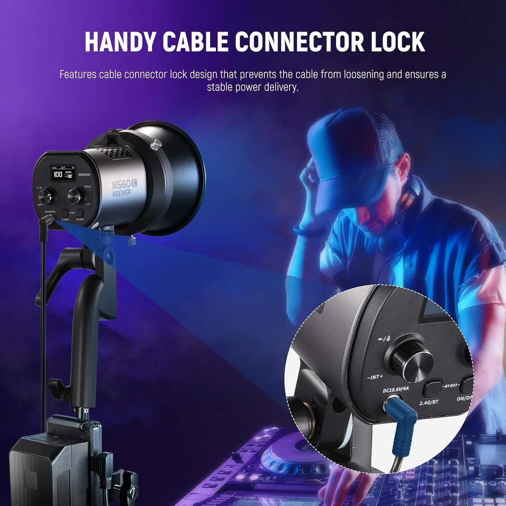 Neewer 6ft/1.8m D-Tap Male to DC Female Power Cable 10103378