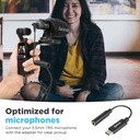 BOYA BY-K6 DJI Osmo Pocket Microphone  Adapter USB C to 3.5mm TRS