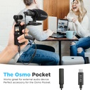 BOYA BY-K6 DJI Osmo Pocket Microphone  Adapter USB C to 3.5mm TRS