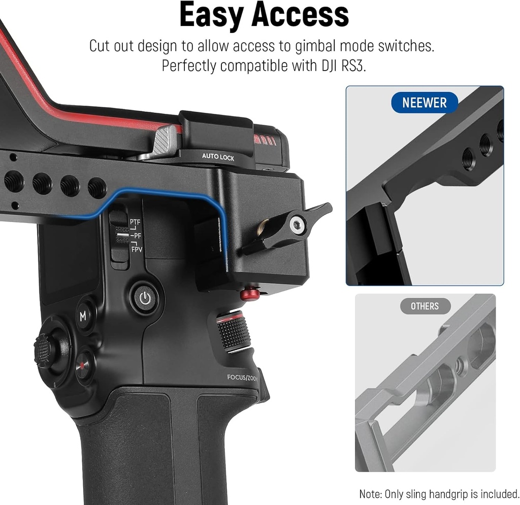 NEEWER Adjustable Handle Gimbal Handheld Stabilizer