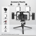 NEEWER Upgraded Phone Rig Vlogging Kit, Video Stabilizer with Dual Handle 10102123