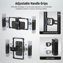 NEEWER Upgraded Phone Rig Vlogging Kit, Video Stabilizer with Dual Handle 10102123