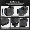 Neewer Video Rig Cage Compatible with GoPro Hero 13 12 11 10 9 Light Mod Max Lens Mod