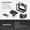 Neewer Video Rig Cage Compatible with GoPro Hero 13 12 11 10 9 Light Mod Max Lens Mod
