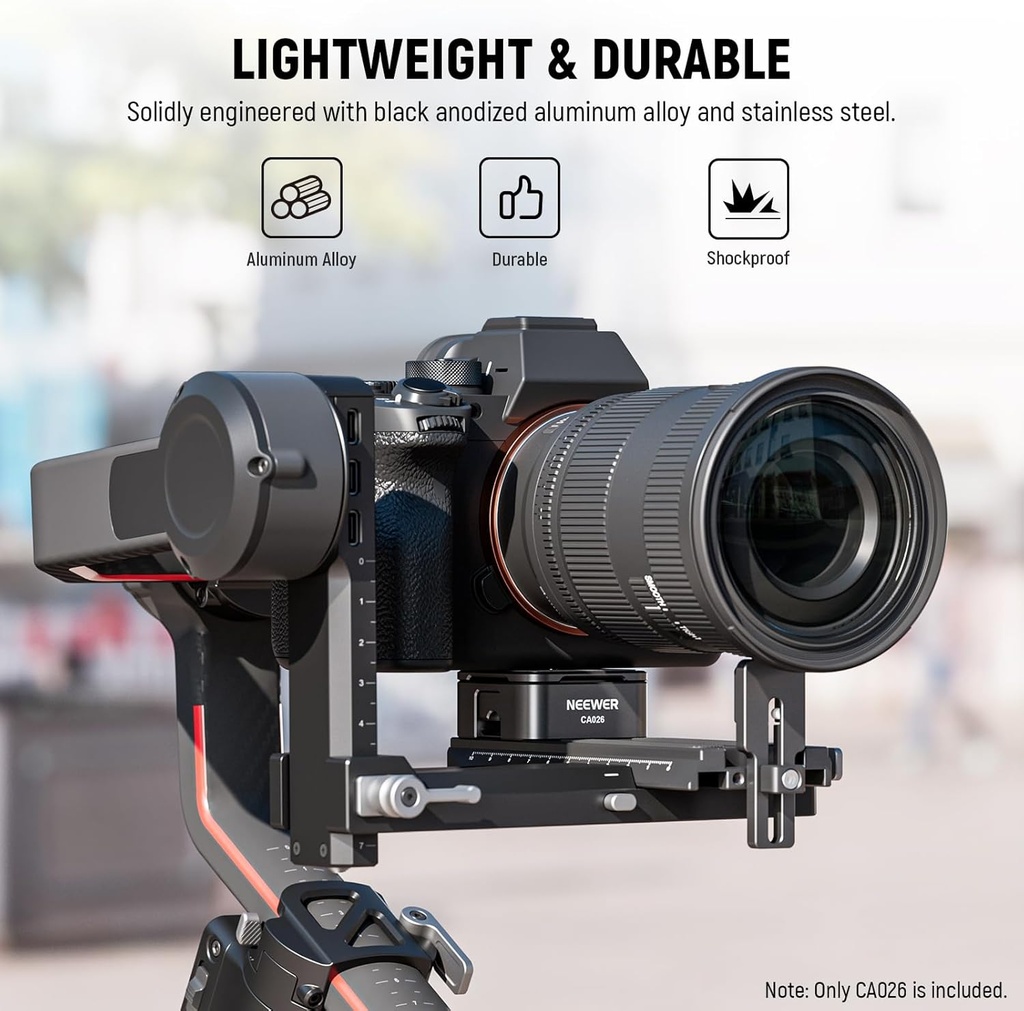 NEEWER Arca Type Quick Release System for Handheld Gimbals Max Load 10kg, CA026