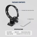 NEEWER Rotatable Collar Mount Plate for Canon EOS R5 R5C R6 Mark II 10103205