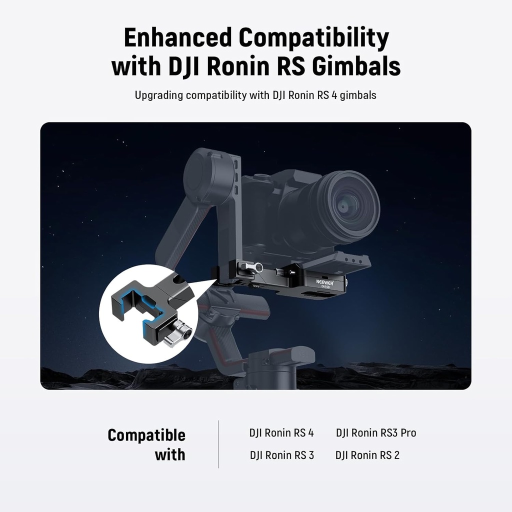 NEEWER RS4 RS3 Vertical Camera Mount Compatible with DJI Ronin RS 4 3 2 Pro Gimbal Stabilizer 10104667