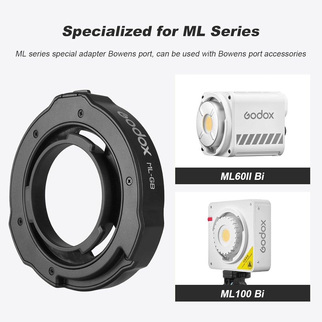GODOX ML-GB Godox Bowens Adapter for ML100Bi & ML60IIBi