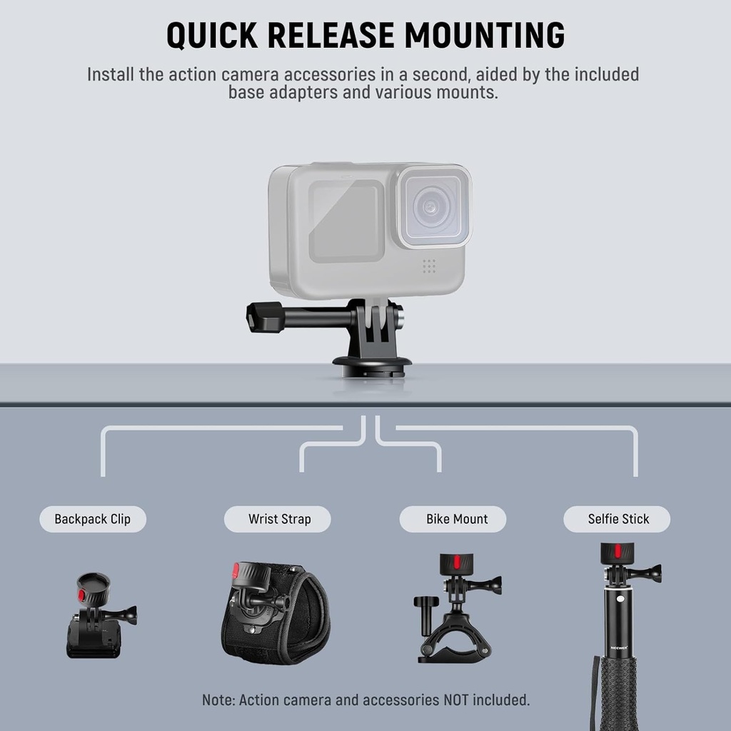 NEEWER 65 in 1 Action Camera Accessory Kit 10102834