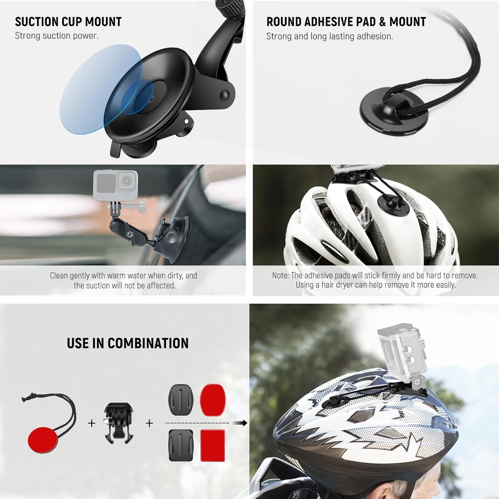 NEEWER 65 in 1 Action Camera Accessory Kit 10102834