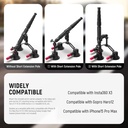 NEEWER Triple Suction Cup Car Mount Kit with 2in1 Extension Pole/Selfie Stick 10103631