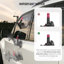 NEEWER Triple Suction Cup Car Mount Kit with 2in1 Extension Pole/Selfie Stick 10103631