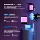 NEEWER RGB1200 LED Video Light RGB with App/2.4G Control, 2 x 60 W Video Light with Tripod and Bag 10104230