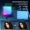 NEEWER Pack of 2 PL60C RGB Video Light LED Panel Continuous Light Set with 2 m Light Tripod/Bag 10103536