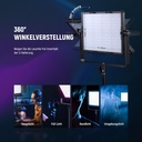 NEEWER Pack of 2 PL60C RGB Video Light LED Panel Continuous Light Set with 2 m Light Tripod/Bag 10103536