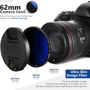 NEEWER 62 MM MRC ADJUSTABLE ND FILTER ND2 TO ND400 10101074