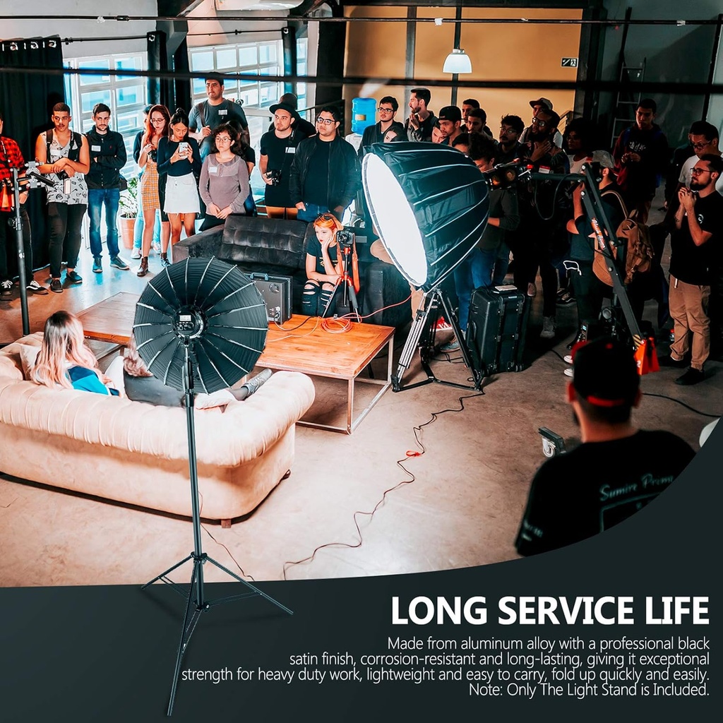 Neewer ST-400 Heavy- Air-Cushioned Duty Light Stand (Black, 13')(10096703)